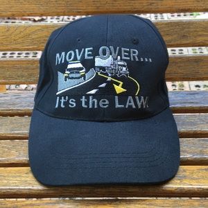 Move over…it’s the law trucker police traffic hat full 6 panel style adjustable